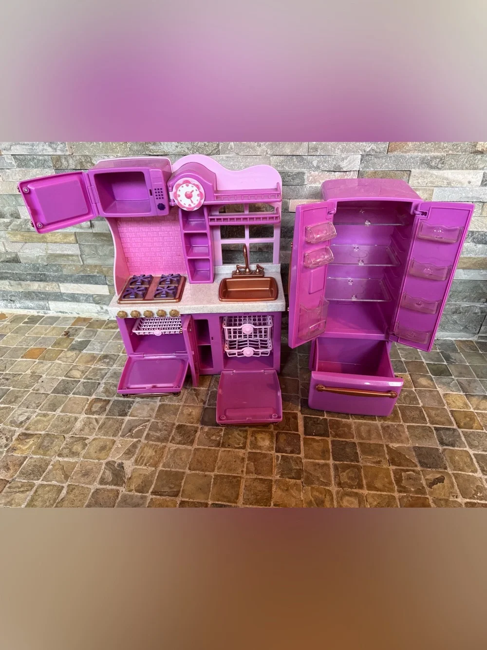 Our generation Play Kitchen Set with Refrigerator
